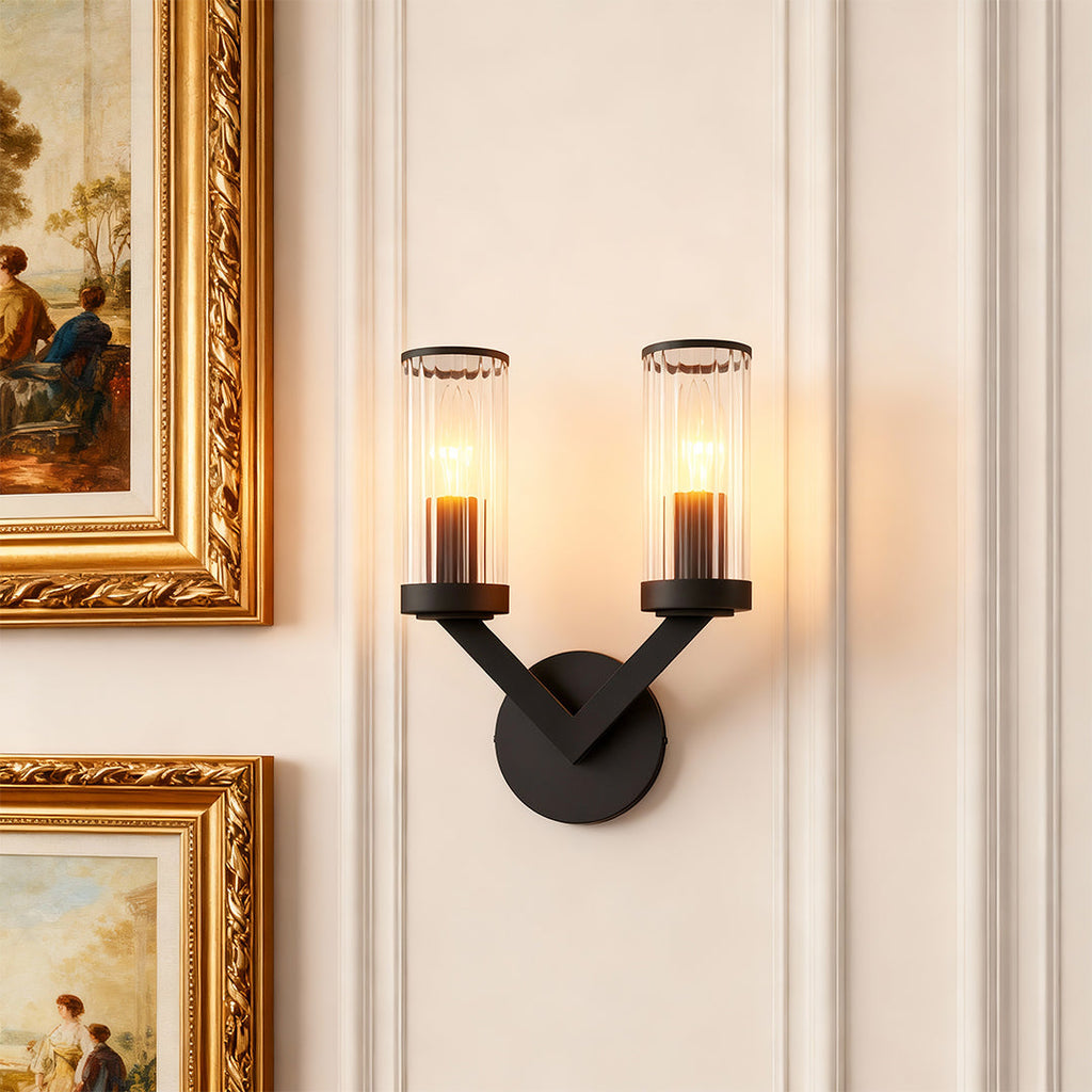BRACKENDALE COPPER-CLAD GLASS WALL LANTERN