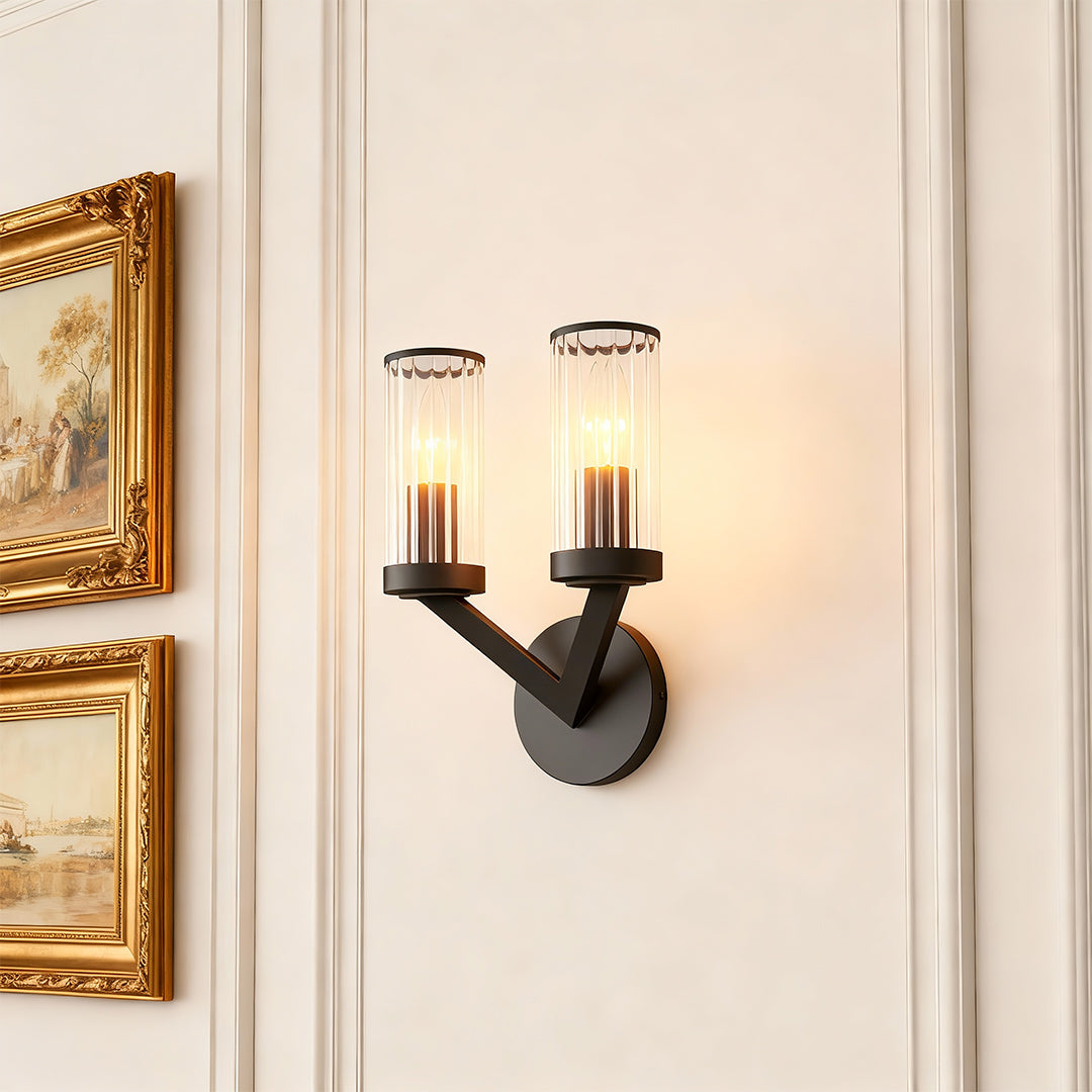 BRACKENDALE COPPER-CLAD GLASS WALL LANTERN