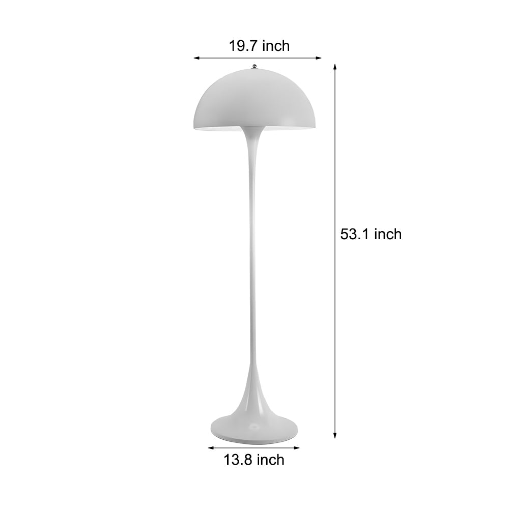 FENWICK WHITESHROUD DIMMABLE MUSHROOM FLOOR LAMP