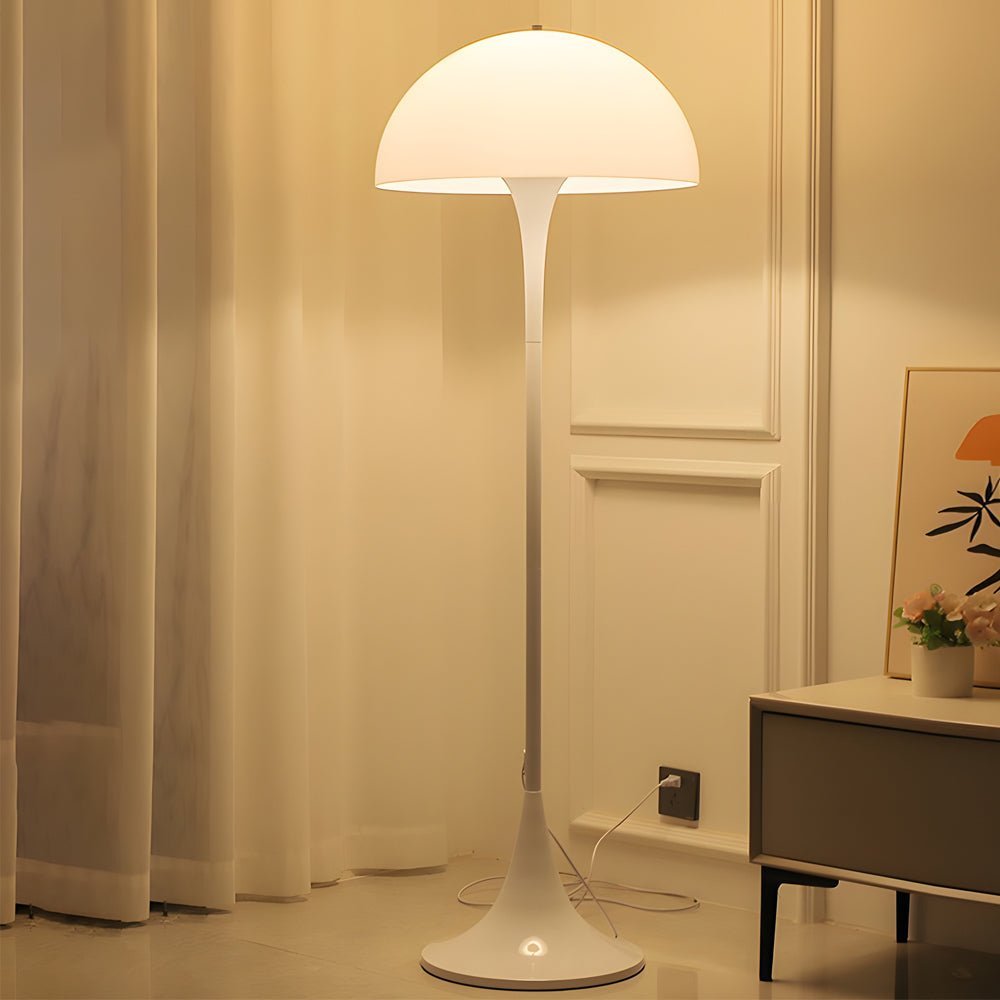 FENWICK WHITESHROUD DIMMABLE MUSHROOM FLOOR LAMP