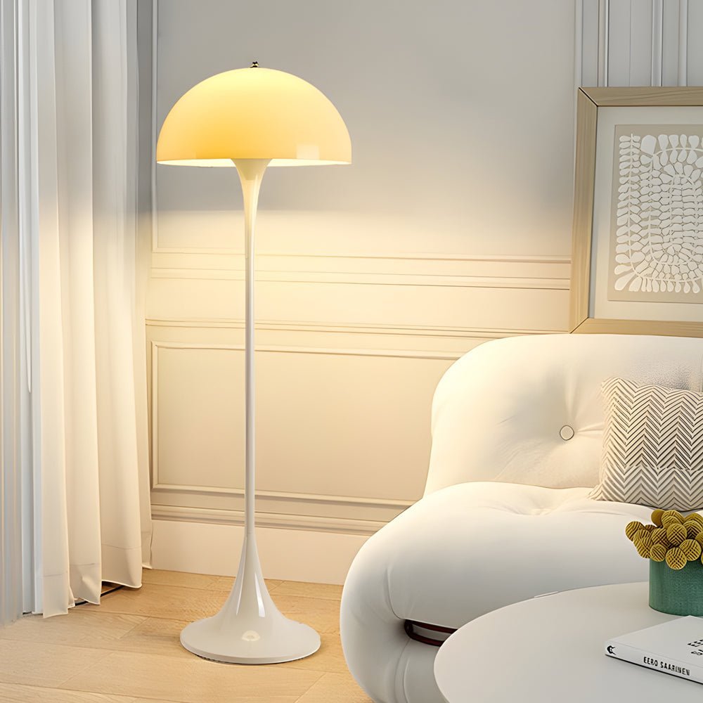 FENWICK WHITESHROUD DIMMABLE MUSHROOM FLOOR LAMP