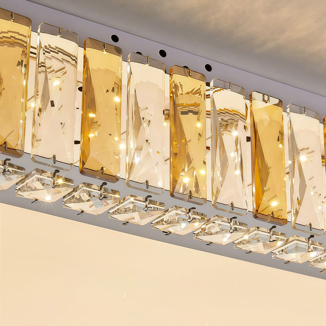 FENWICK CRYSTAL EMBELLISHED FLUSH CEILING LIGHT