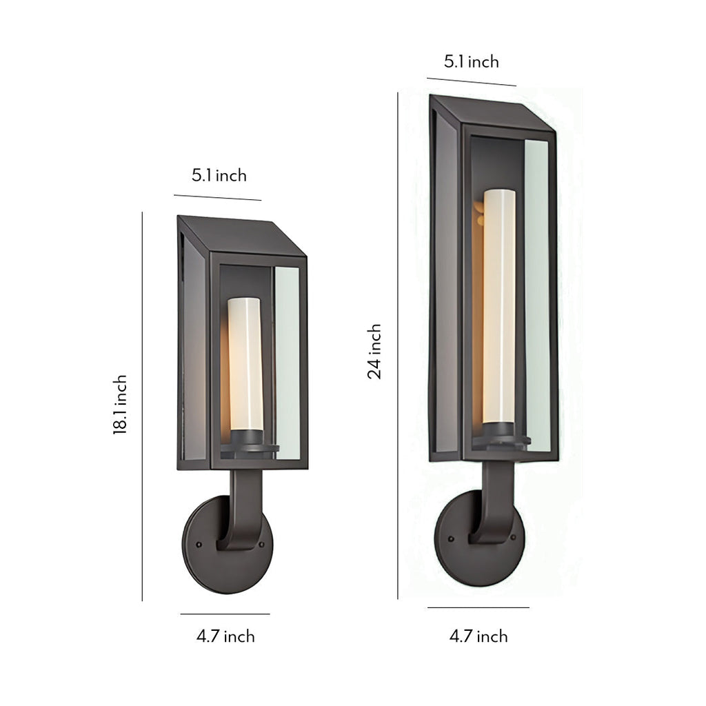 WINTHROP WEATHERED IRON WALL LANTERN