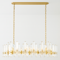 VILLENEUVE RIBBONED CRYSTAL CANDELABRA
