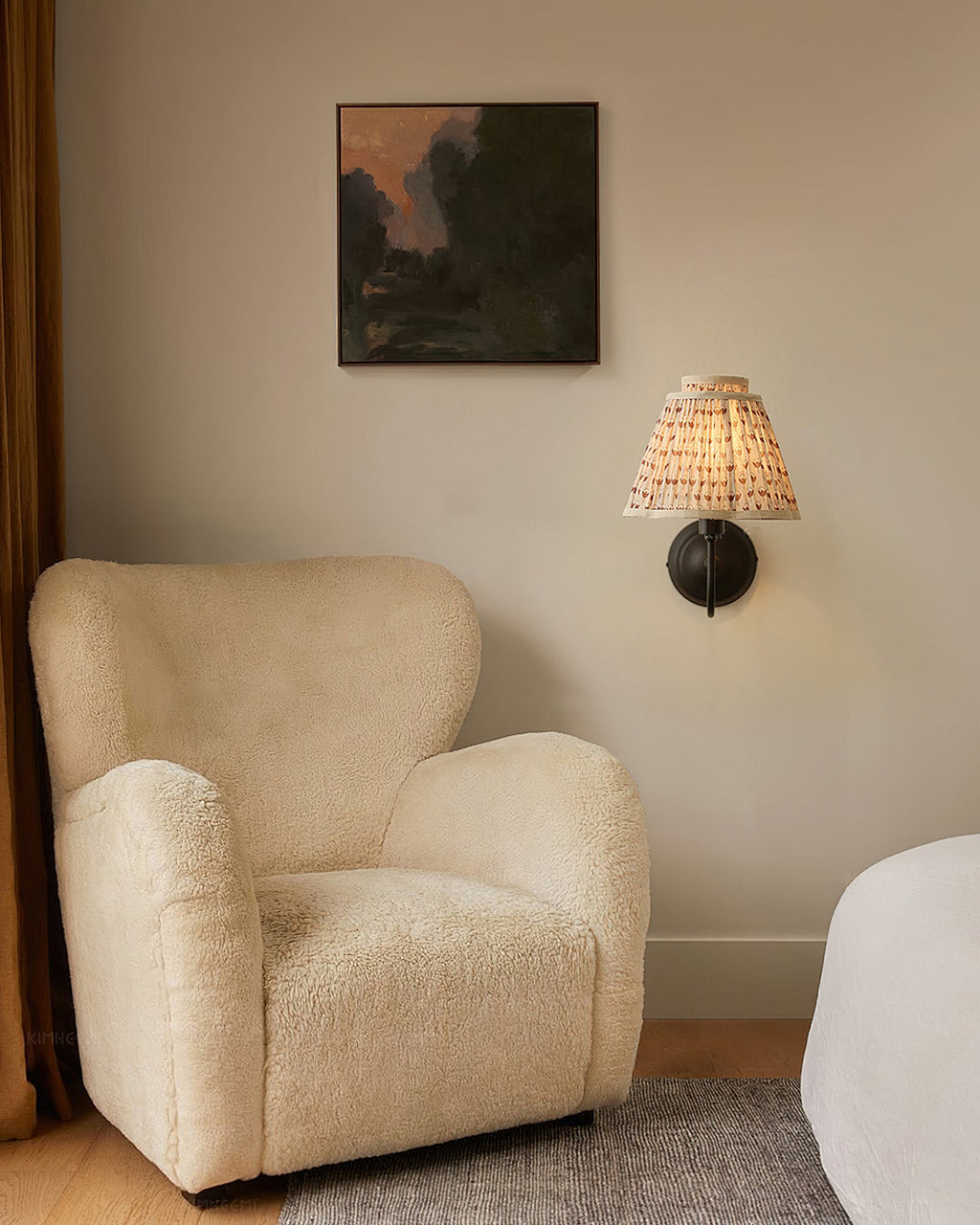 BRACKENBURY FABRIC WALL SCONCE