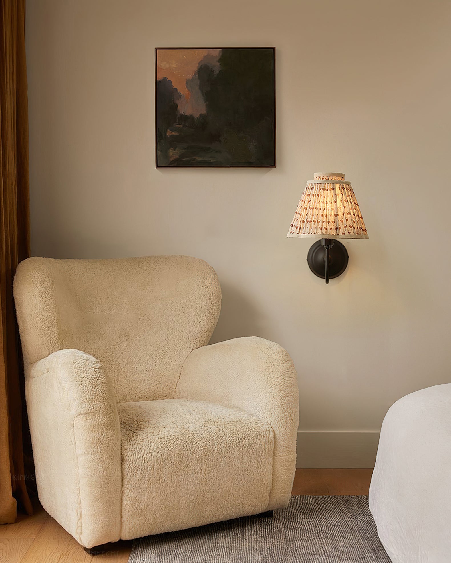 BRACKENBURY FABRIC WALL SCONCE