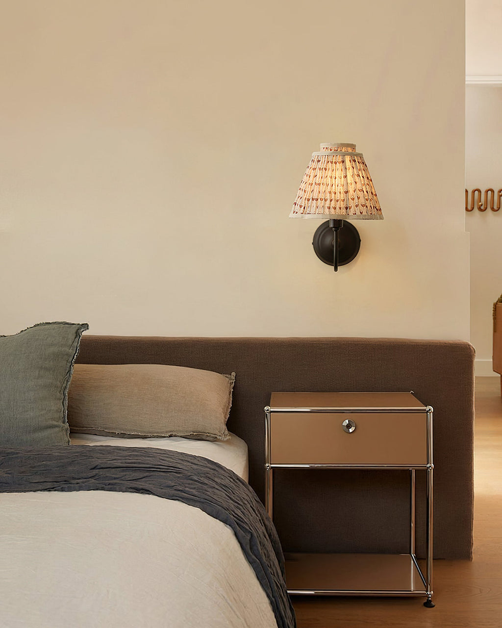 BRACKENBURY FABRIC WALL SCONCE