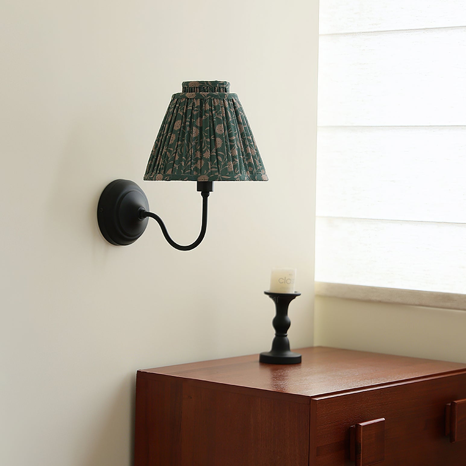 BRACKENBURY FABRIC WALL SCONCE
