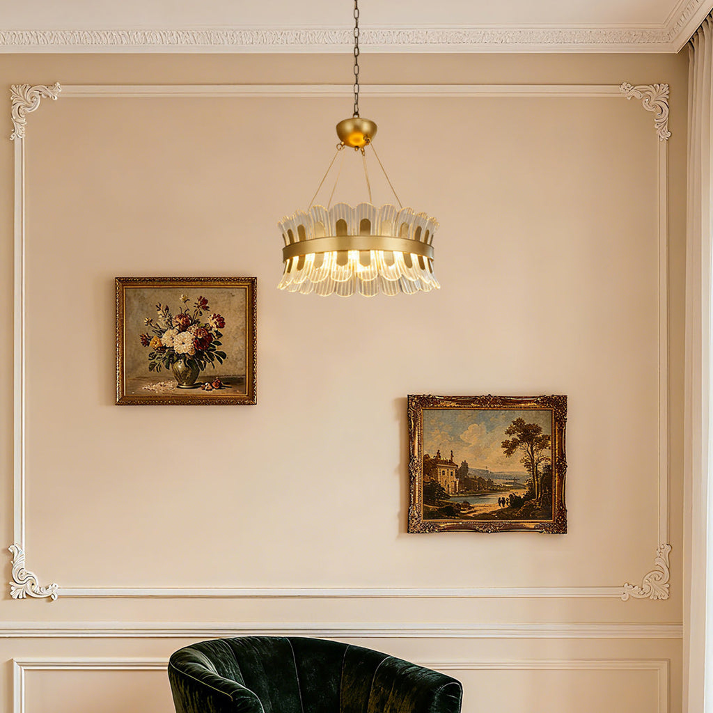 WINTERBORNE GILDED ORB LED CHANDELIER