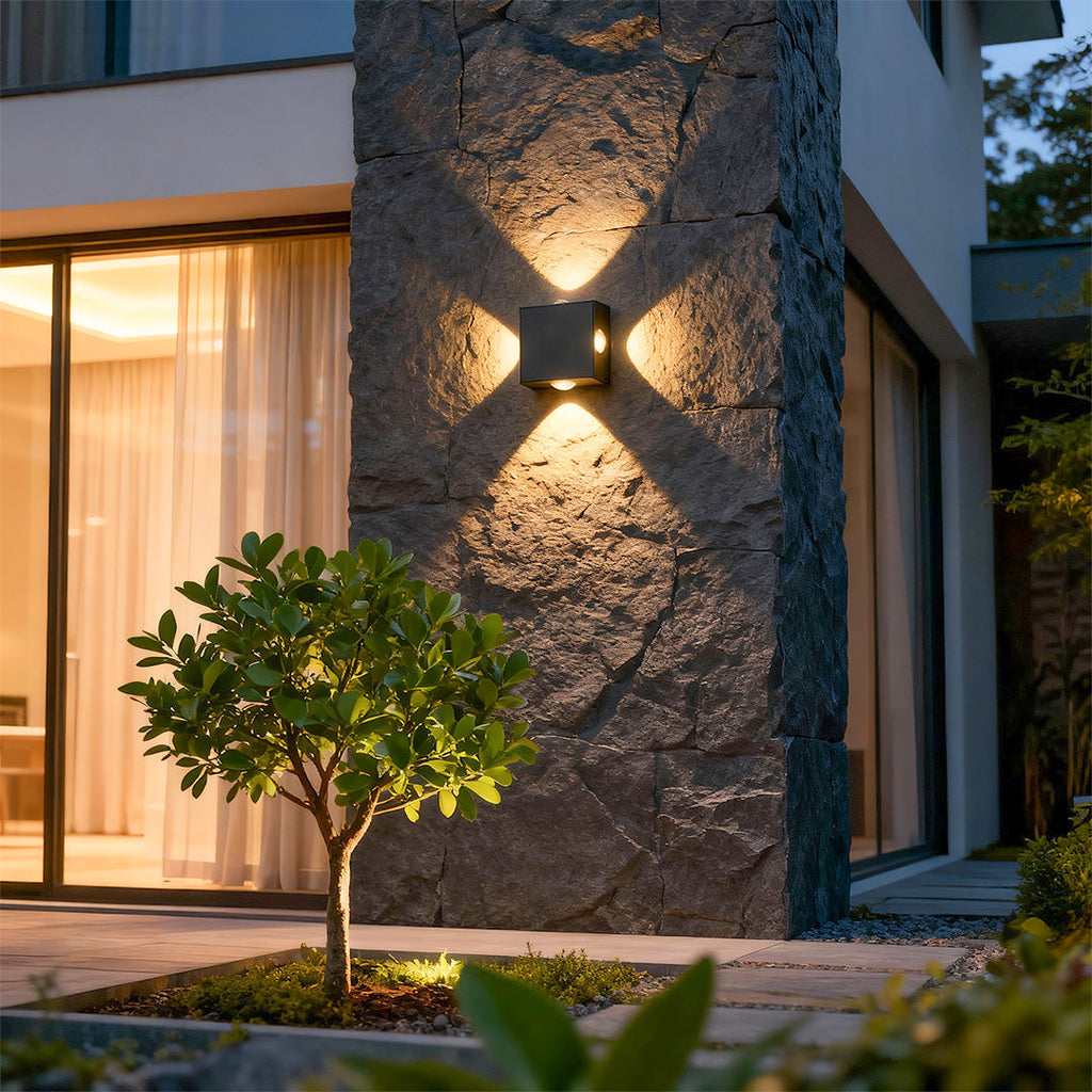 BLACKWATER QUADRANT LED OUTDOOR WALL LANTERN