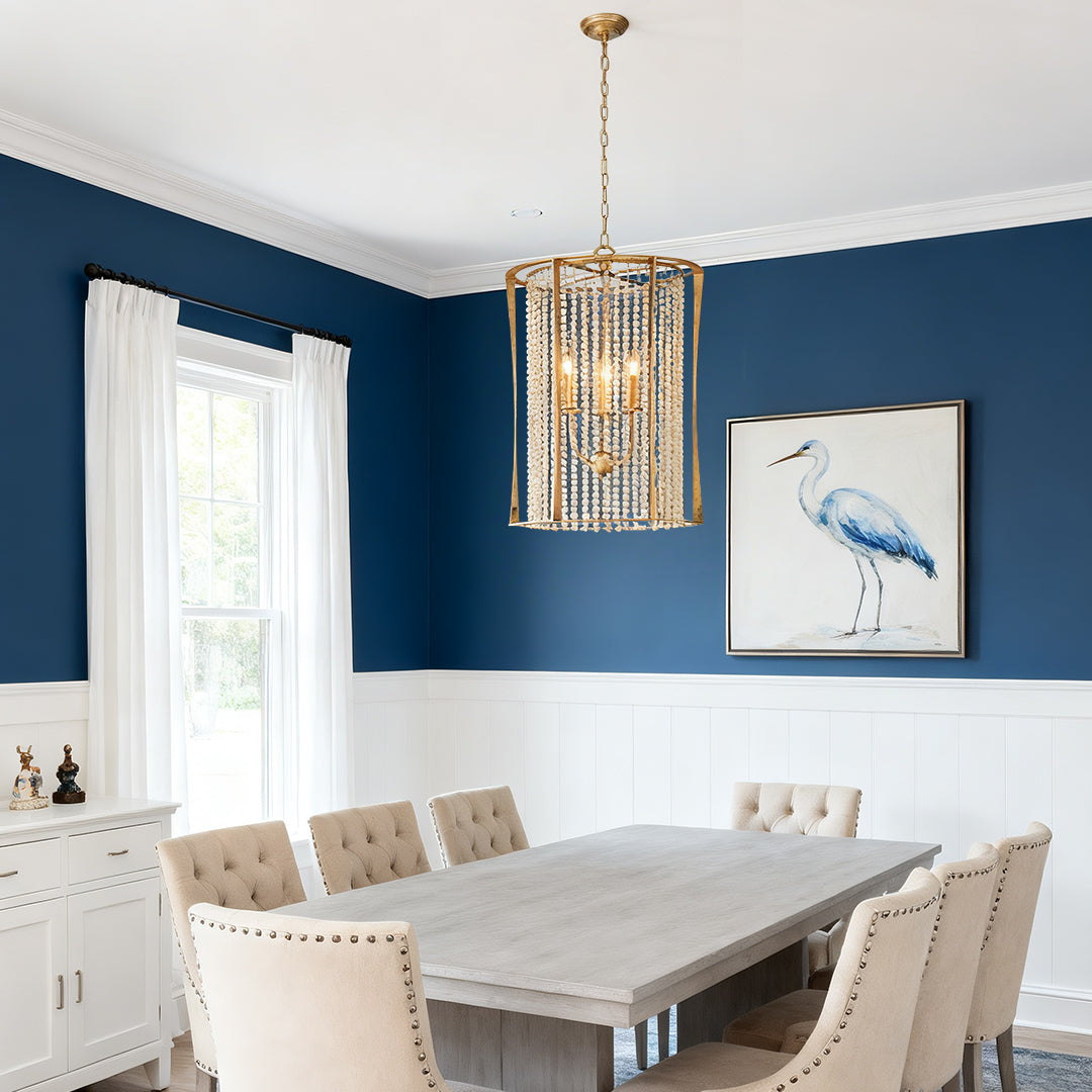WINTHROP WOODEN BEAD CEILING LANTERN
