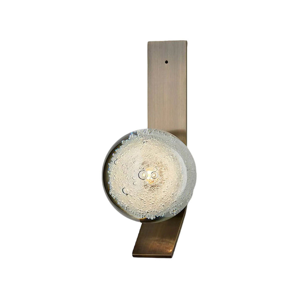 WINTHROP BUBBLE GLASS WALL SCONCE, MODERN MINIMALIST INTERIOR LIGHTING