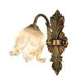 WINTHROP BRASS ILLUMINATION SCONCE WITH CRYSTAL GLOBE
