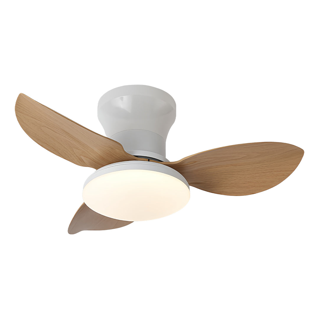 WINDSOR WHISPER 3-BLADE CEILING FAN WITH DIMMABLE LIGHT AND REMOTE CONTROL