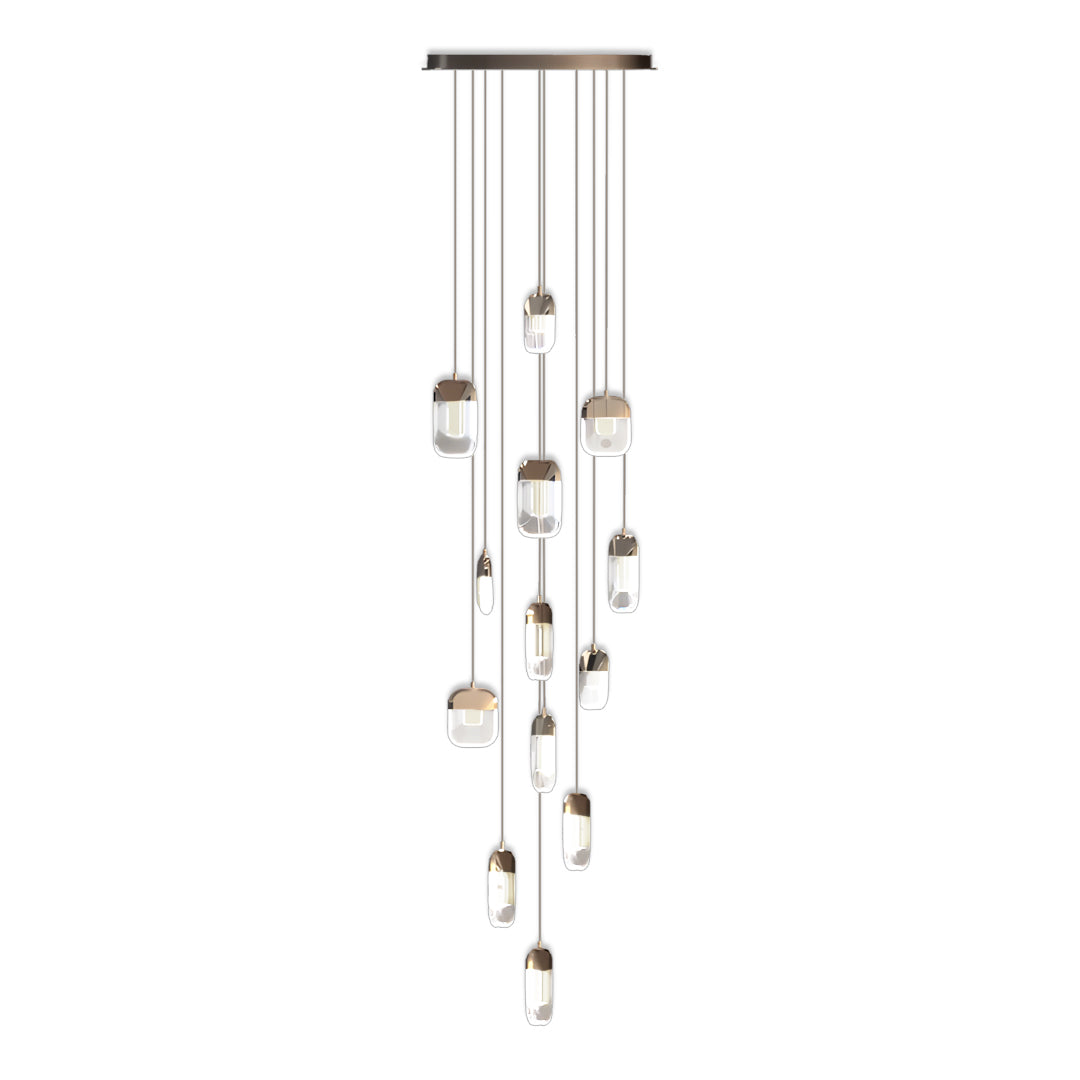 WINDSOR CRYSTAL DRAPED STAIRCASE CHANDELIER