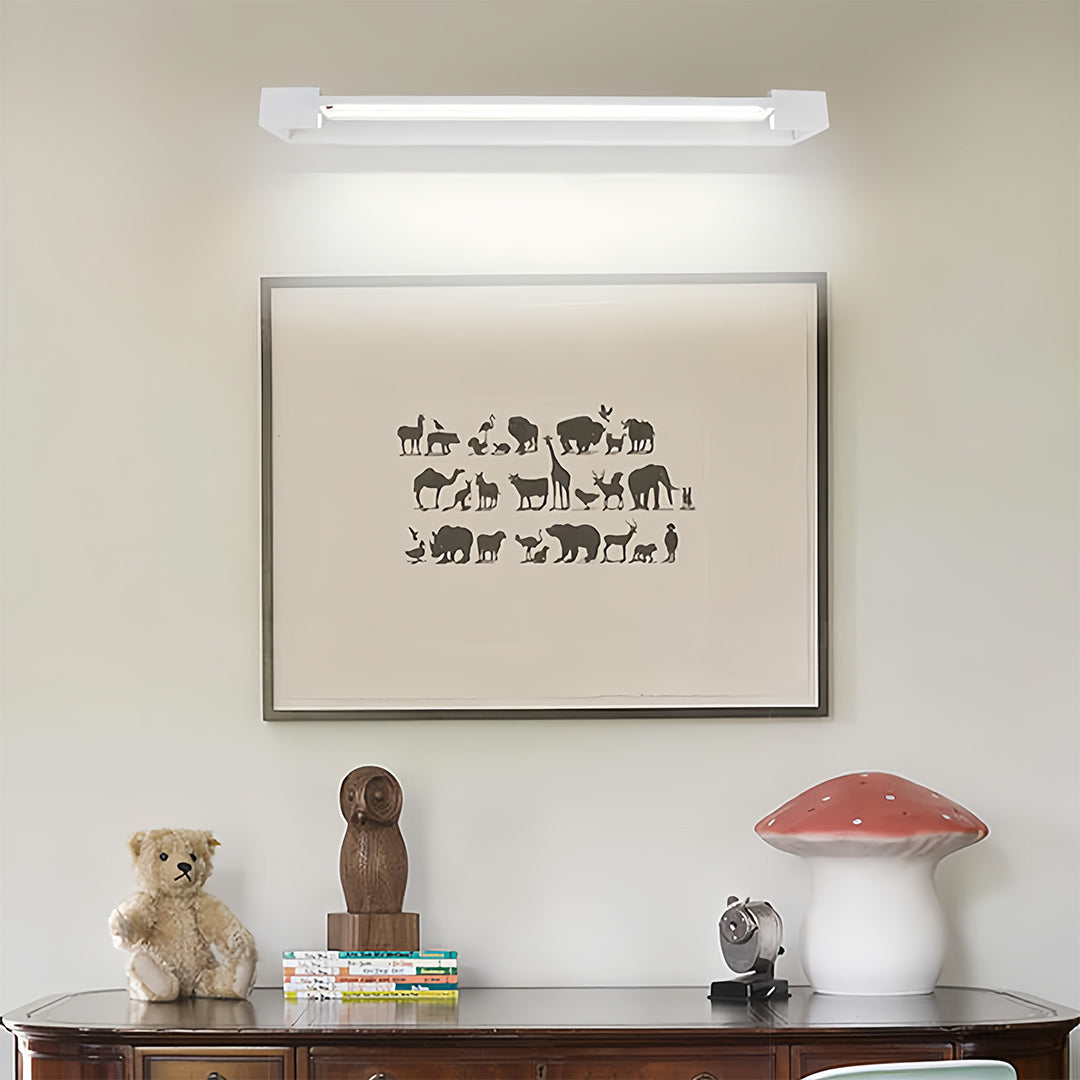WINTHROP POLISHED CHROME VANITY ILLUMINATOR WITH INTEGRATED MIRROR