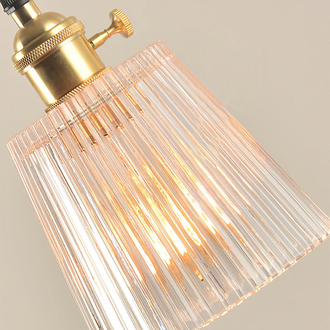 WINTERBOURNE CLEAR GLASS BRASS HANGING LANTERN