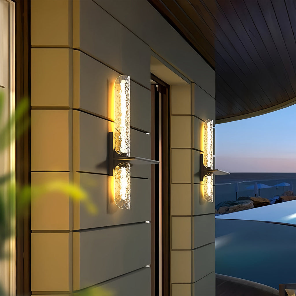 RAVENHURST BLACK OUTDOOR LED WALL APLIQUE, WEATHER-RESISTANT LIGHTING
