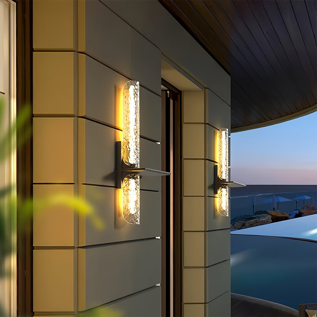 RAVENHURST BLACK OUTDOOR LED WALL APLIQUE, WEATHER-RESISTANT LIGHTING