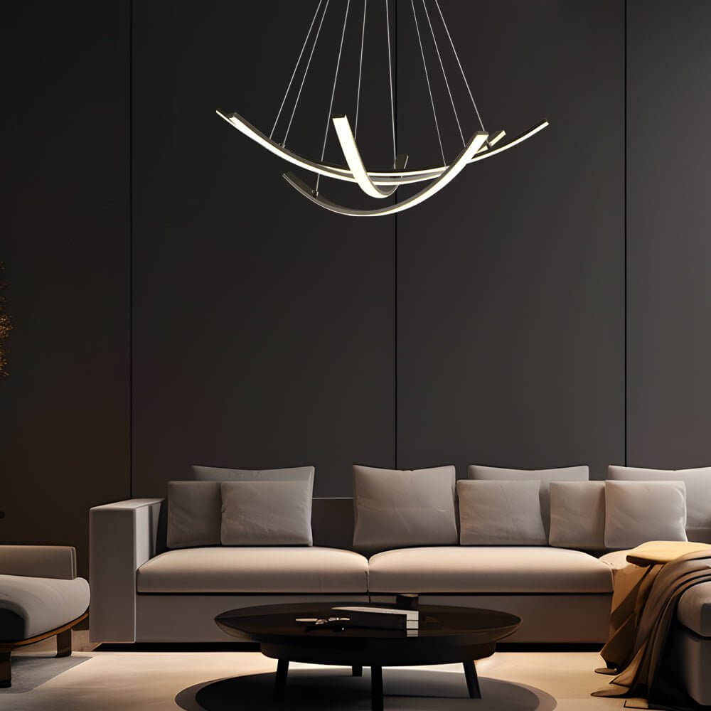 ALDERSON CURVED COPPER RADIANCE PENDANT LIGHT