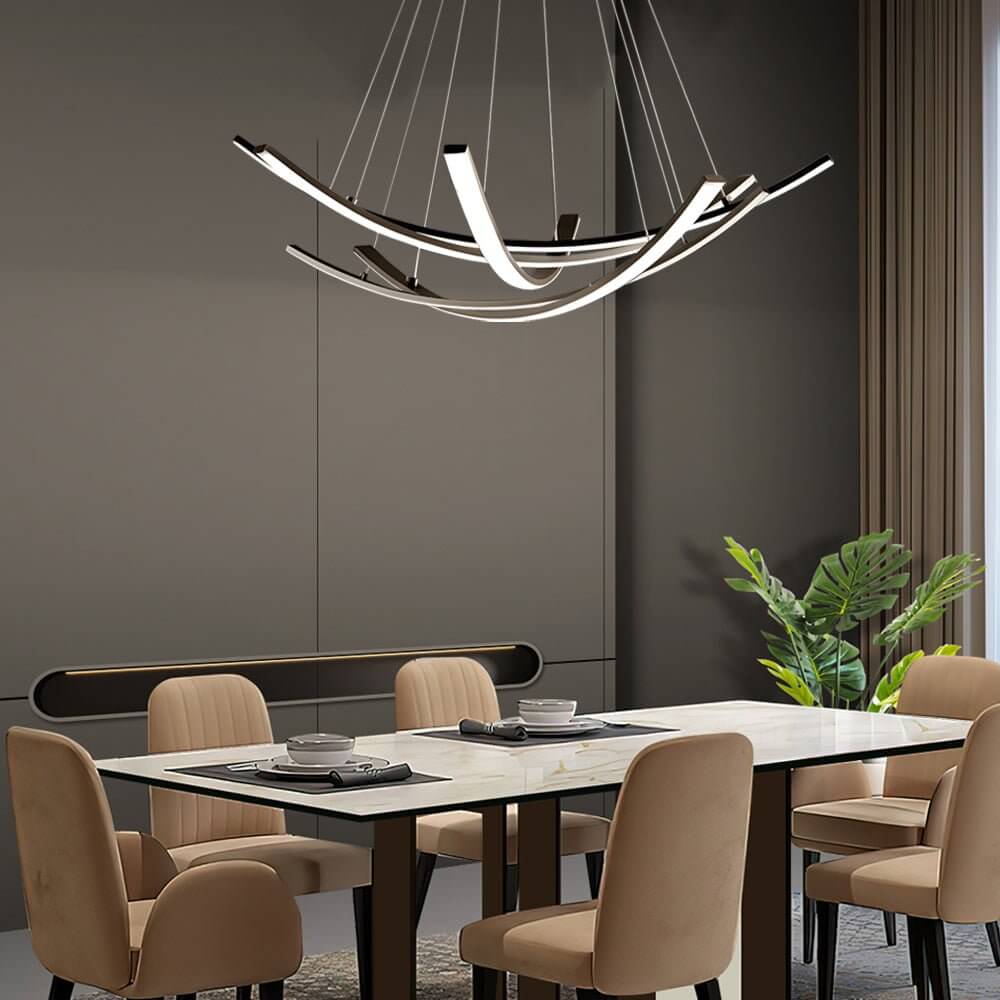 ALDERSON CURVED COPPER RADIANCE PENDANT LIGHT