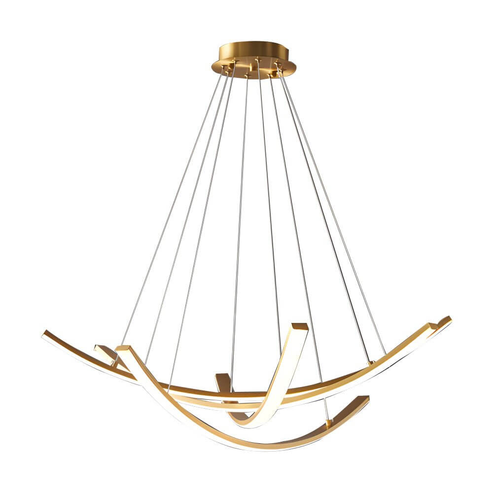 ALDERSON CURVED COPPER RADIANCE PENDANT LIGHT