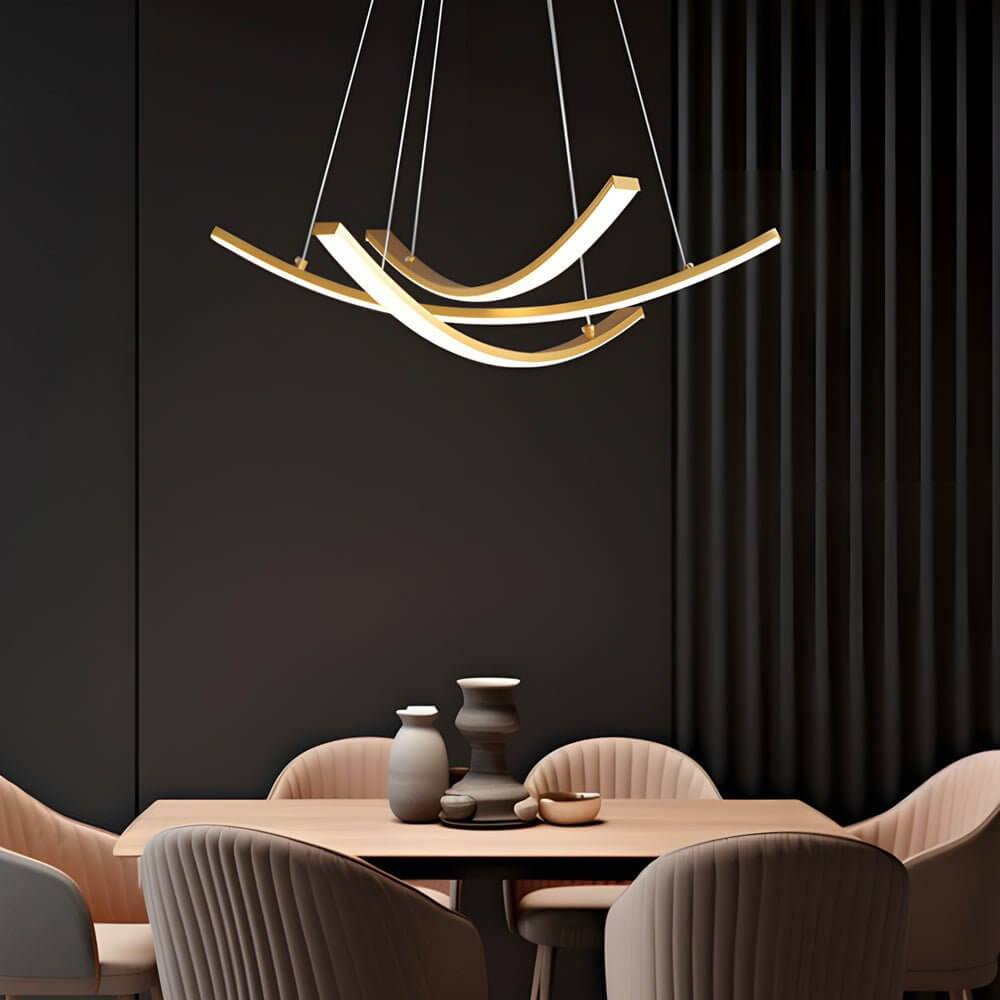ALDERSON CURVED COPPER RADIANCE PENDANT LIGHT