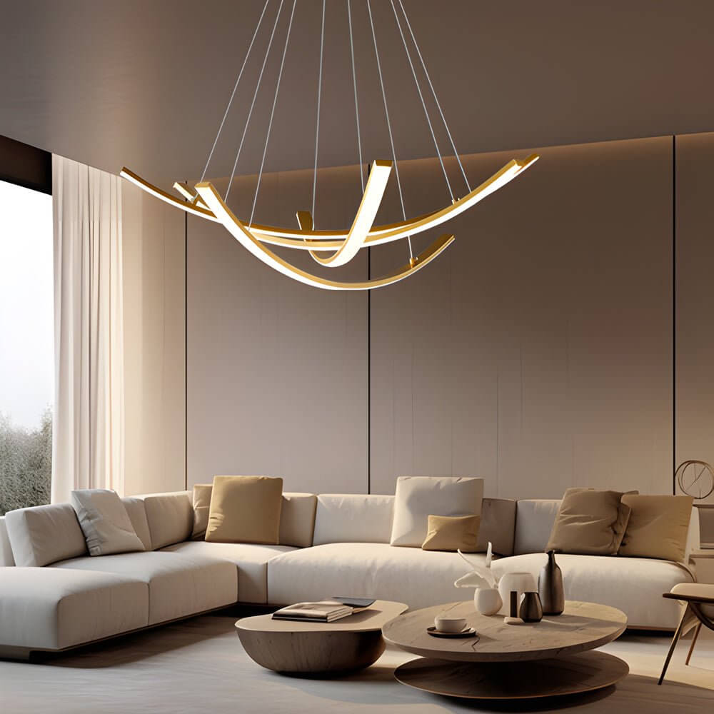 ALDERSON CURVED COPPER RADIANCE PENDANT LIGHT