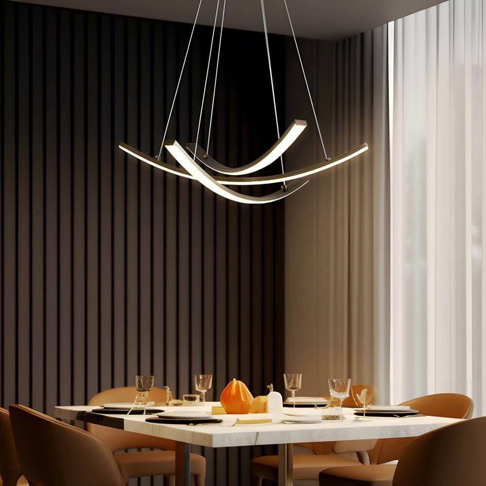 ALDERSON CURVED COPPER RADIANCE PENDANT LIGHT