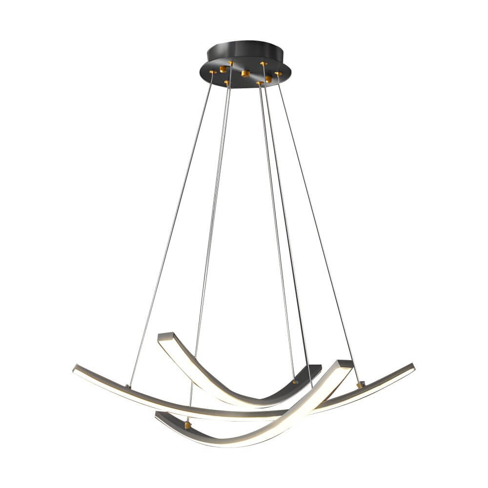 ALDERSON CURVED COPPER RADIANCE PENDANT LIGHT