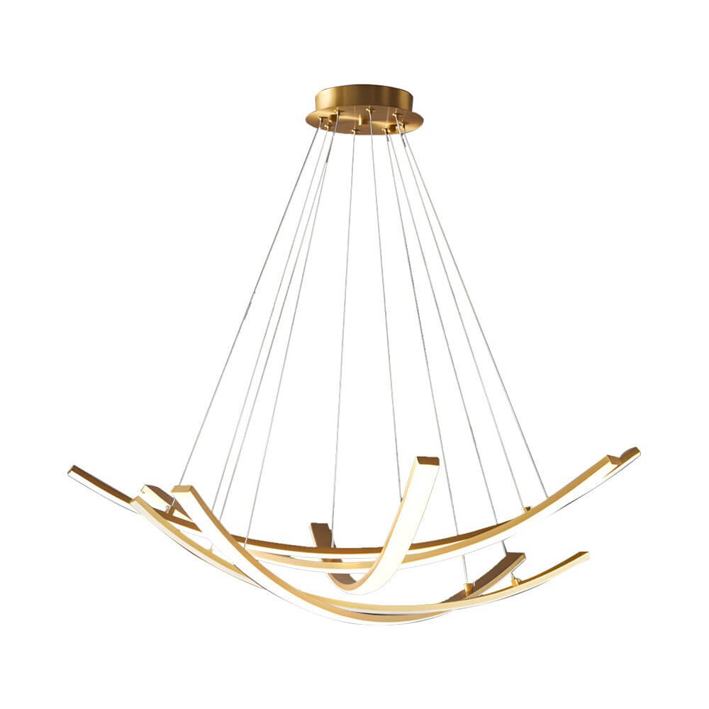 ALDERSON CURVED COPPER RADIANCE PENDANT LIGHT