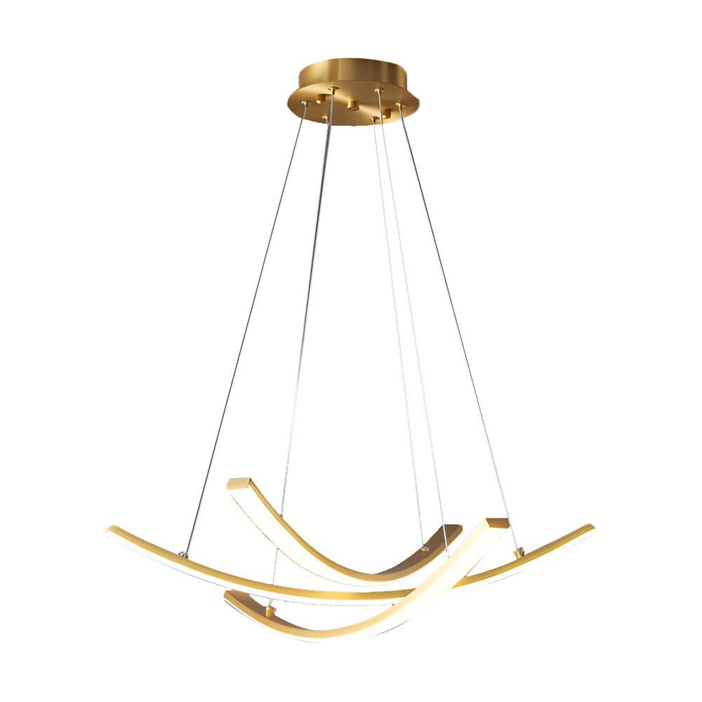 ALDERSON CURVED COPPER RADIANCE PENDANT LIGHT