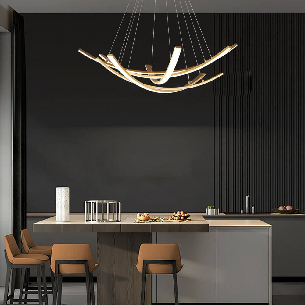 ALDERSON CURVED COPPER RADIANCE PENDANT LIGHT