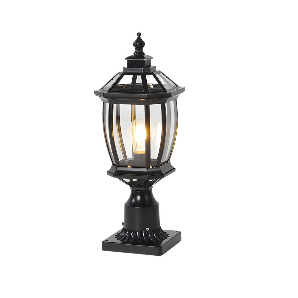 WINDSOR SOLAR GARDEN COLUMN LIGHTS WITH WATERPROOF DESIGN