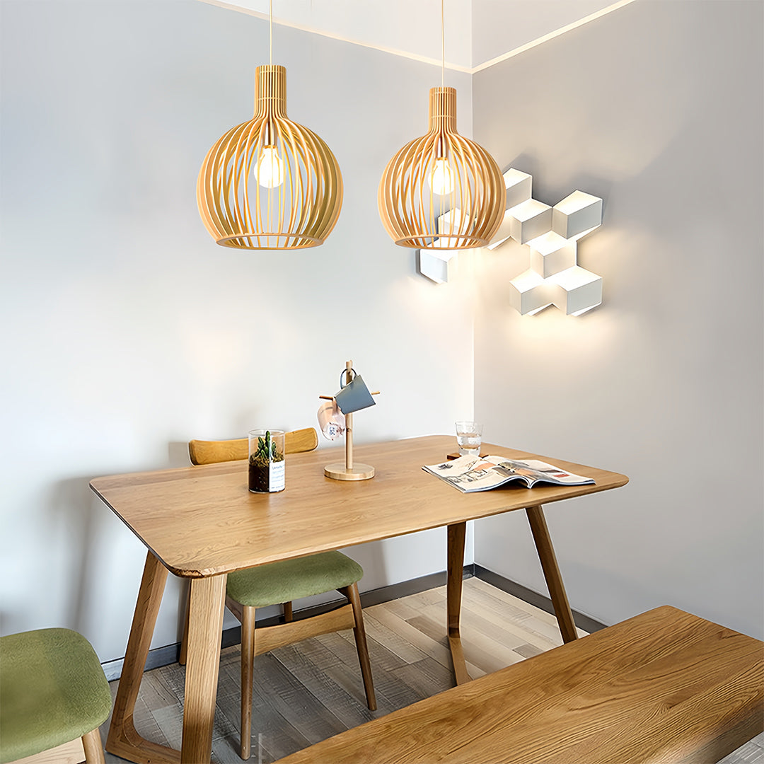 WINDSOR AVIAN WOODEN PENDANT LUMINAIRE