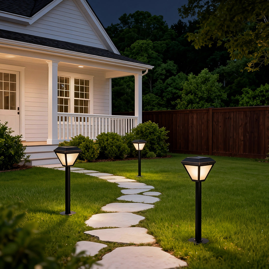 WINTHROP SOLAR GLOW LANDSCAPE BOLLARD LIGHTING