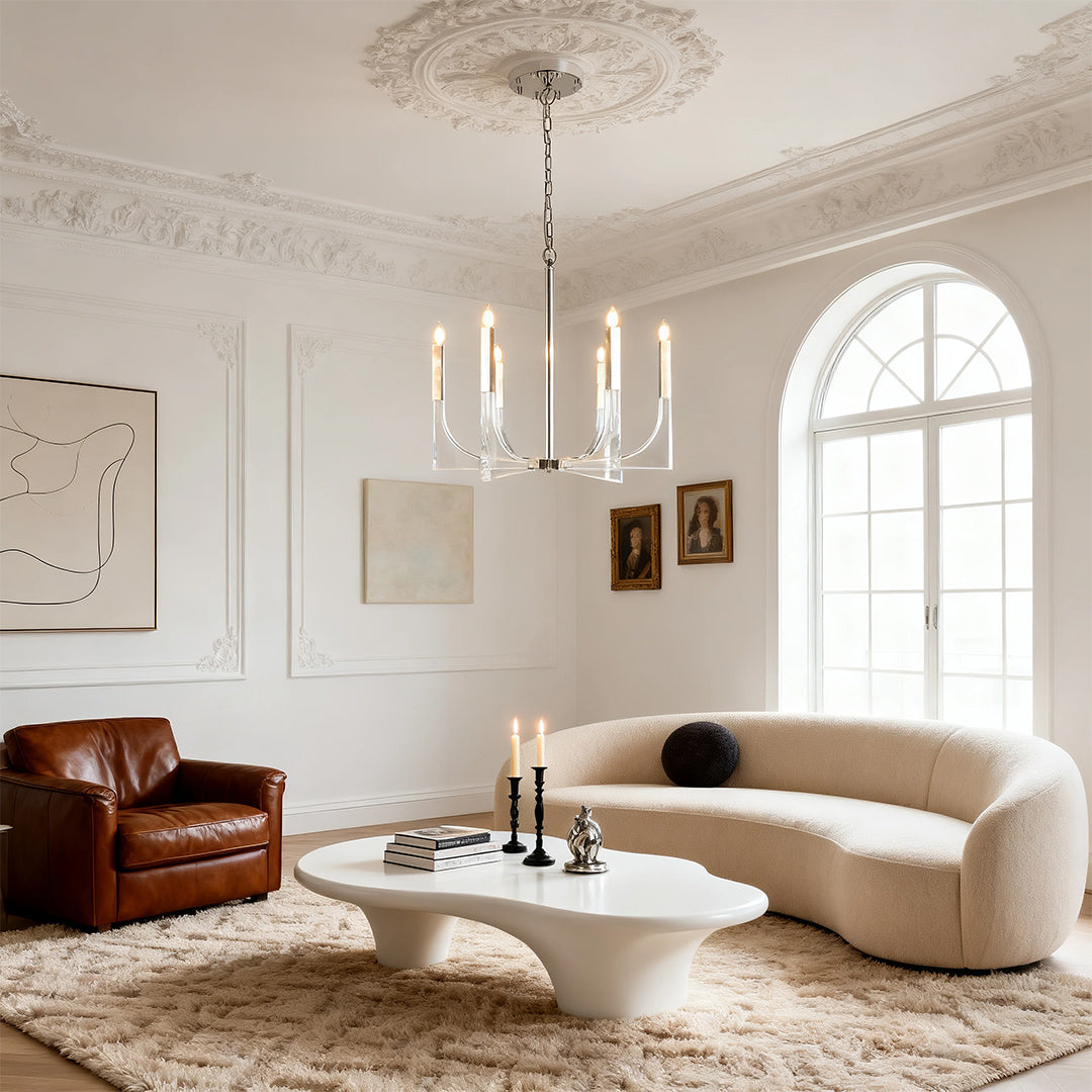 CHARLESTON CRYSTAL GLOBE CEILING LANTERN