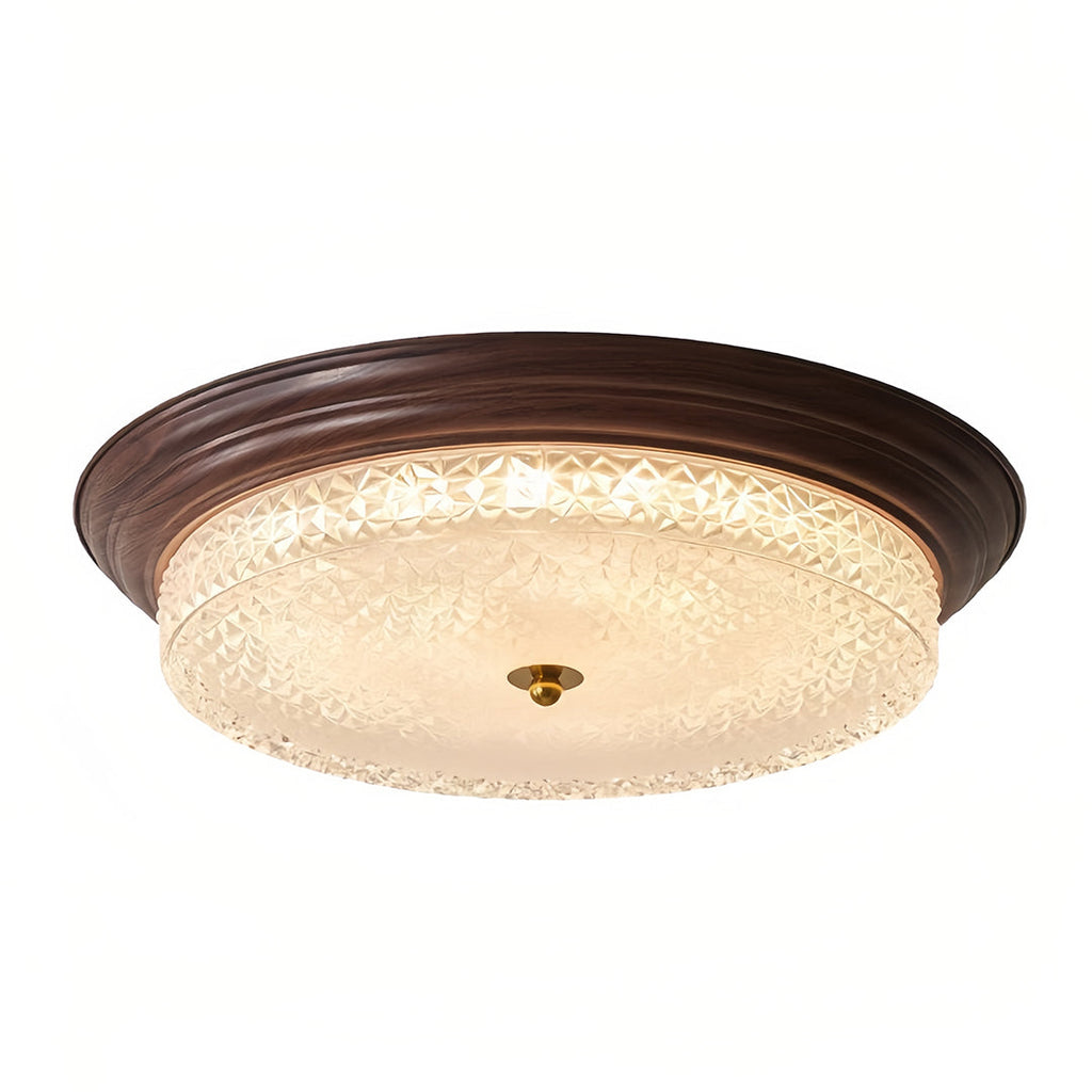 WINTHROP RIBBED GLASS FLUSH CEILING LANTERN