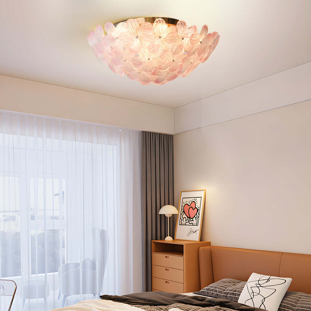 FLORENCE PETAL GLASS CEILING LANTERN