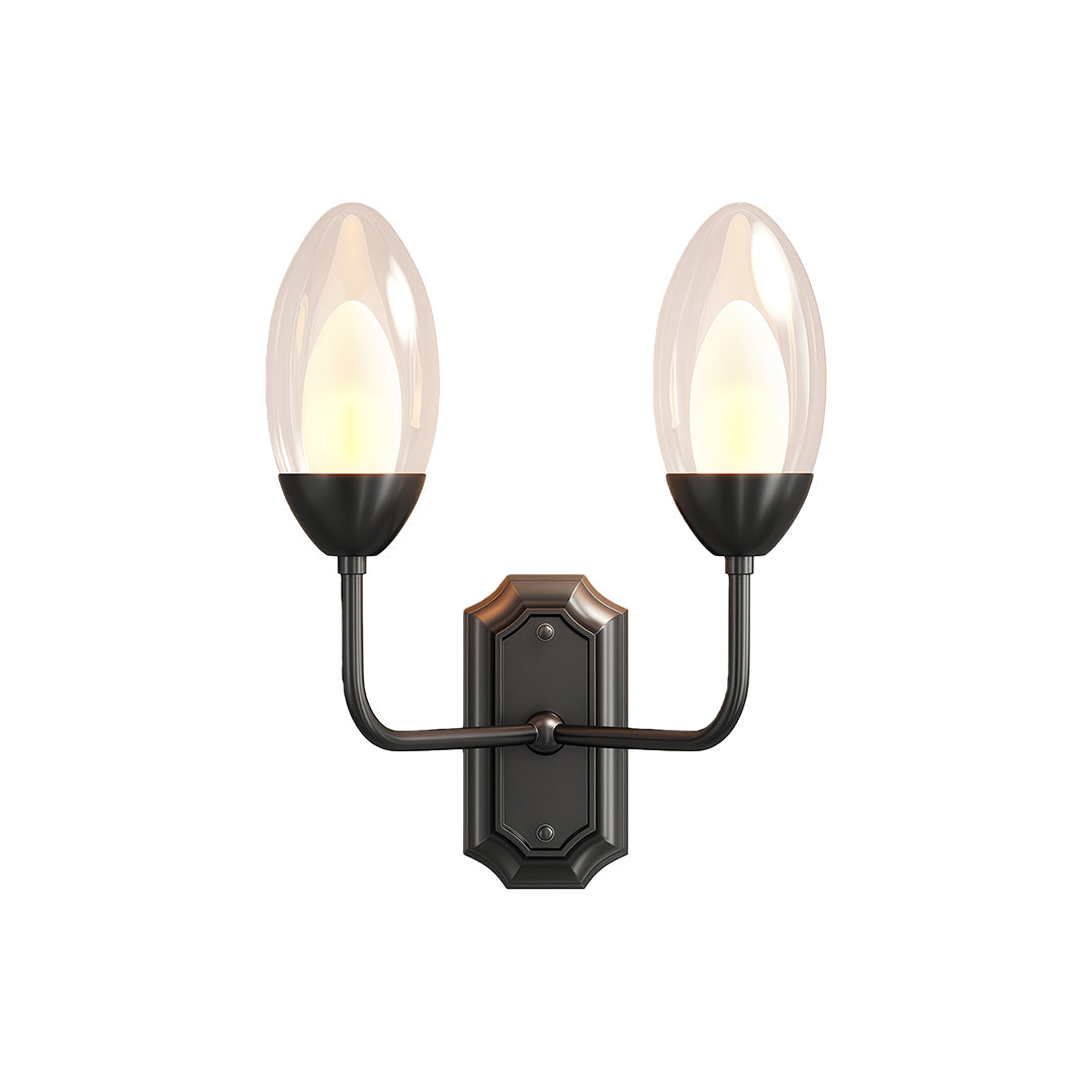 WINTHORPE COPPER TWIN HEAD WALL LANTERN