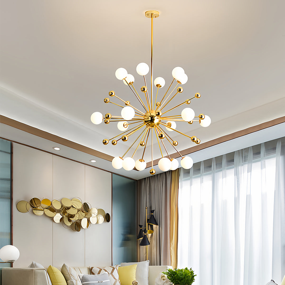 ASTRID AURORA TWELVE-BULB SPUTNIK CEILING LAMP