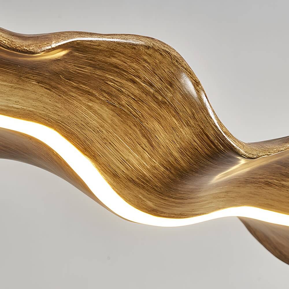 YAMAGUCHI WOODLAND WAVE LED HANGING LANTERN
