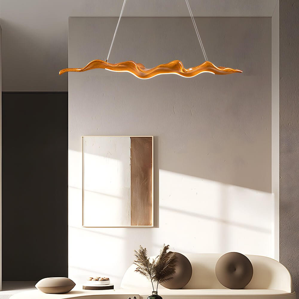 YAMAGUCHI WOODLAND WAVE LED HANGING LANTERN