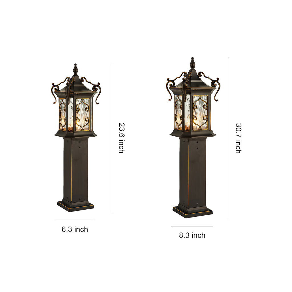 WINDSOR HIGHLAND OUTDOOR POST LANTERN