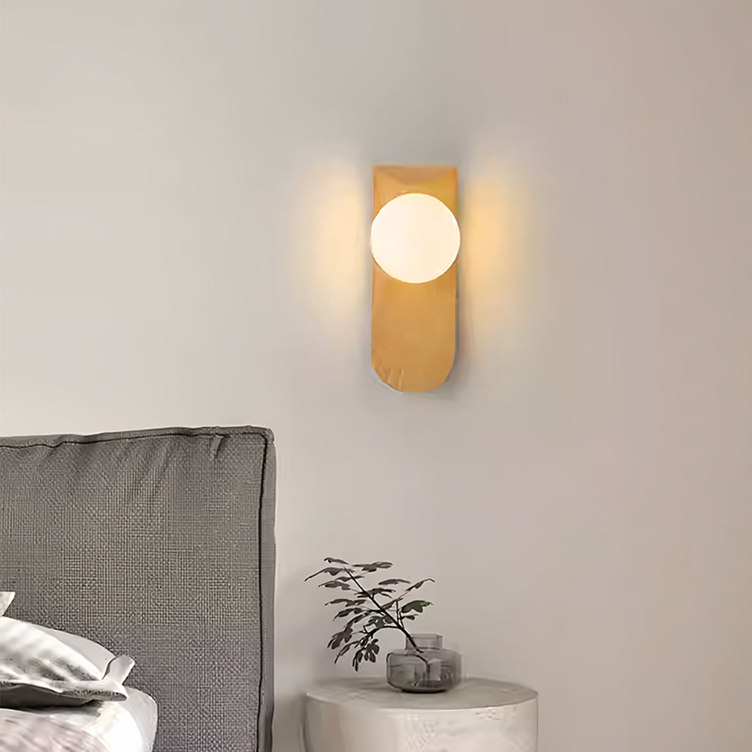 WINTHROP WOODEN GRAIN WALL SCONCE WITH LED ILLUMINATION