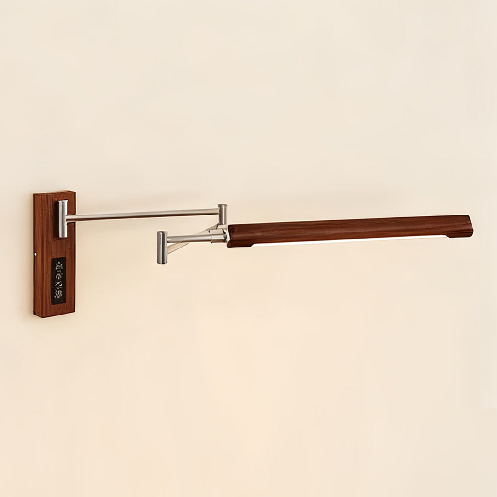 WINTHROP MID-CENTURY SWING ARM LIGHT WITH WALNUT FINISH
