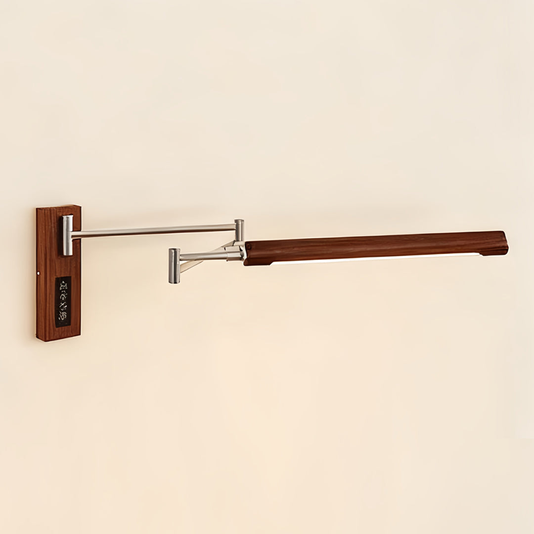 WINTHROP MID-CENTURY SWING ARM LIGHT WITH WALNUT FINISH