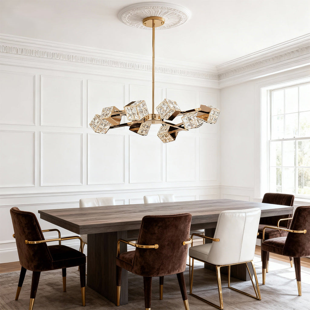 WINTHORPE CRYSTAL CUBE CEILING LANTERN
