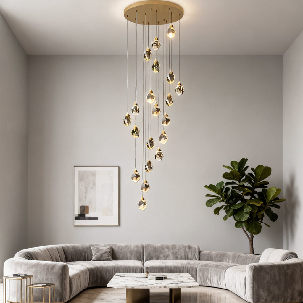 WINDSOR SPIRAL CRYSTAL CEILING LUMINAIRE