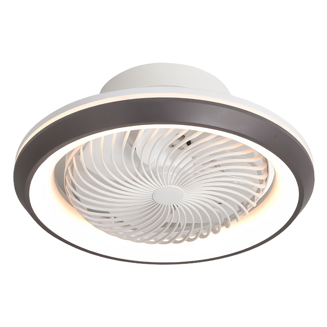 WINDSOR WHIRL LED CEILING LIGHT FAN WITH REMOTE CONTROL AND TRIPLE COLOR DIMMING
